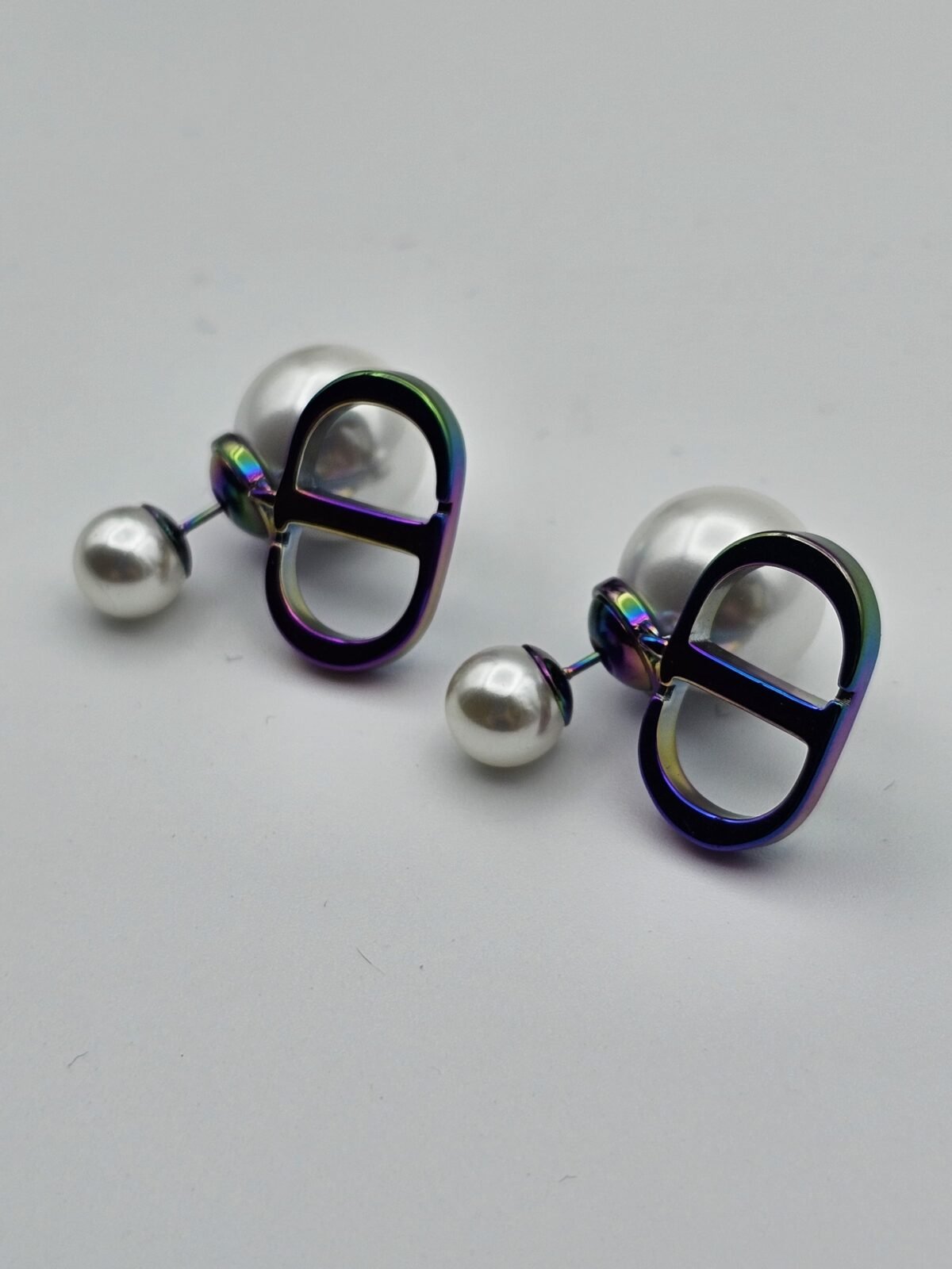 dior modeli incili renkli cd küpe