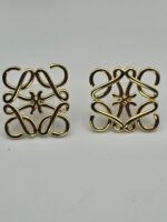loewe modeli kare gold küpe