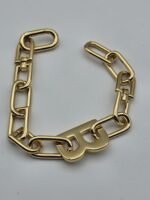 Balenciaga modeli gold bileklik