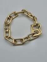 Balenciaga modeli gold bileklik
