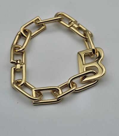 Balenciaga modeli gold bileklik