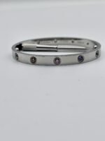 Cartier Love modeli gümüş renkli full taş bilezik