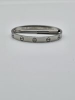 Cartier Love modeli gümüş taşsız bilezik 