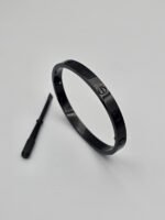 Cartier Love modeli siyah tasşız bilezik