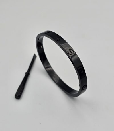 Cartier Love modeli siyah tasşız bilezik