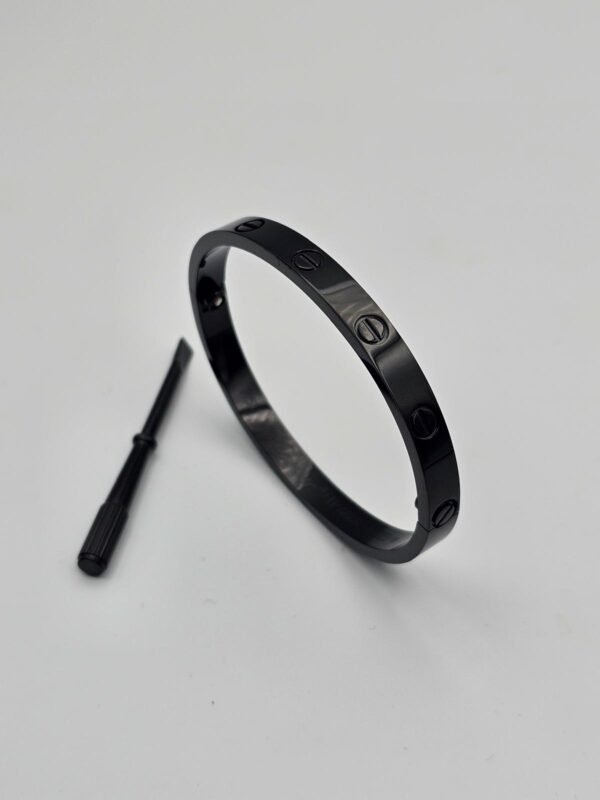 Cartier Love modeli siyah tasşız bilezik