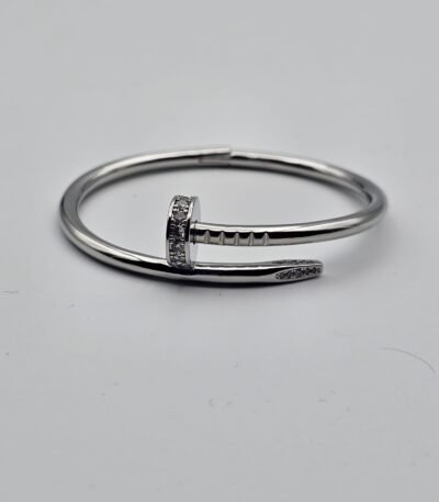 Cartier civi modeli gümüş taşlı bilezik