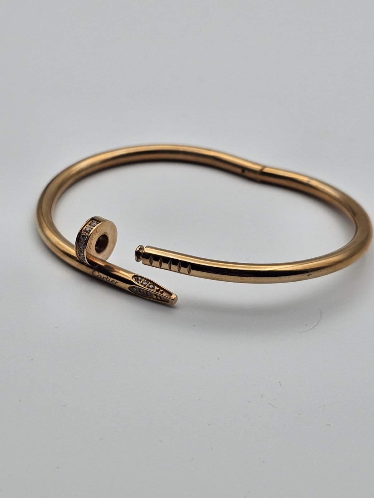 Cartier civi modeli rose gold taşlı bilezik