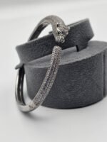 Cartier modeli aslan taşlı gümüş bilezik