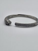 Cartier modeli aslan taşlı gümüş bilezik