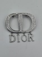 Dior modeli taşlı gümüş cd broş