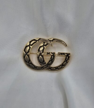Gucci modeli antik gold gg broş
