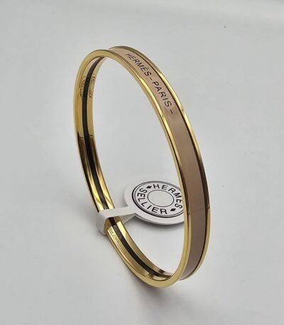 Hermes modeli bangle bej gold h bilezik