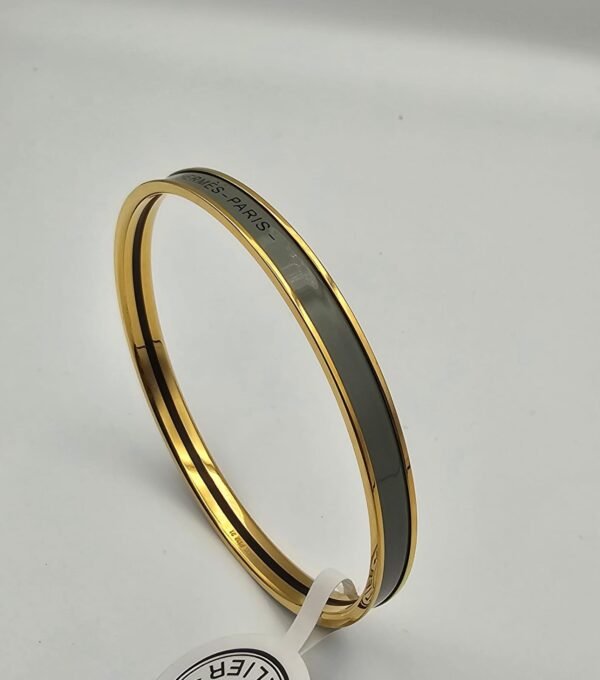 Hermes modeli bangle haki gold h bilezik
