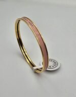 Hermes modeli bangle pembe gold h bilezik