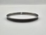 Hermes modeli bangle siyah gümüş h bilezik