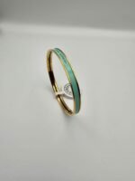 Hermes modeli bangle turkuaz gold h bilezik