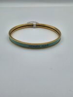 Hermes modeli bangle turkuaz gold h bilezik