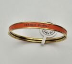 Hermes modeli bangle turuncu gold h bilezik