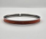 Hermes modeli bangle turuncu gümüş h bilezik