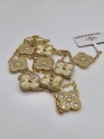 Van-cleef-modeli-10-yaprakli-buyuk-yonca-dogal-tas-duz-tasli-vca-gold-kolye