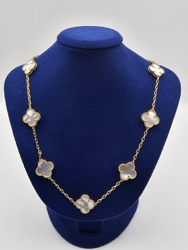 Van-cleef-modeli-10-yaprakli-buyuk-yonca-dogal-tas-sedef-beyaz-vca-gold-kolye