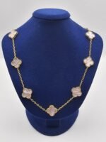 Van-cleef-modeli-10-yaprakli-buyuk-yonca-dogal-tas-sedef-pembe-vca-gold-kolye