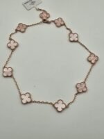 Van-cleef-modeli-10-yaprakli-buyuk-yonca-dogal-tas-sedef-pembe-vca-rose-kolye