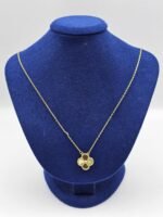 Van cleef modeli tek yapraklı büyük yonca düz vca gold kolye