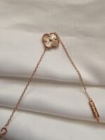Van cleef modeli tek yapraklı büyük yonca düz vca rose bileklik