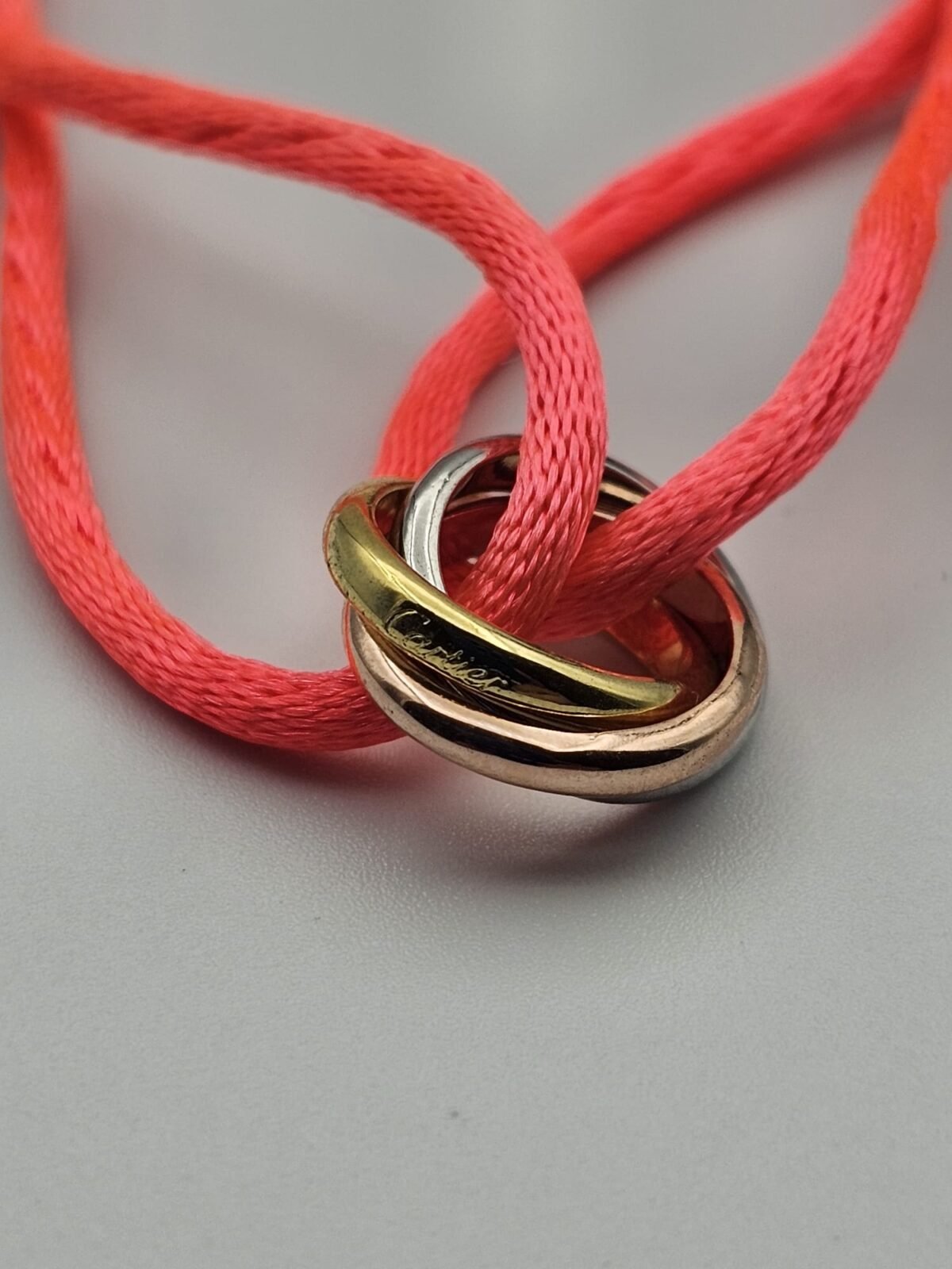 Cartier Trinity modeli altın gold gümüş rose fosfor pembe bileklik