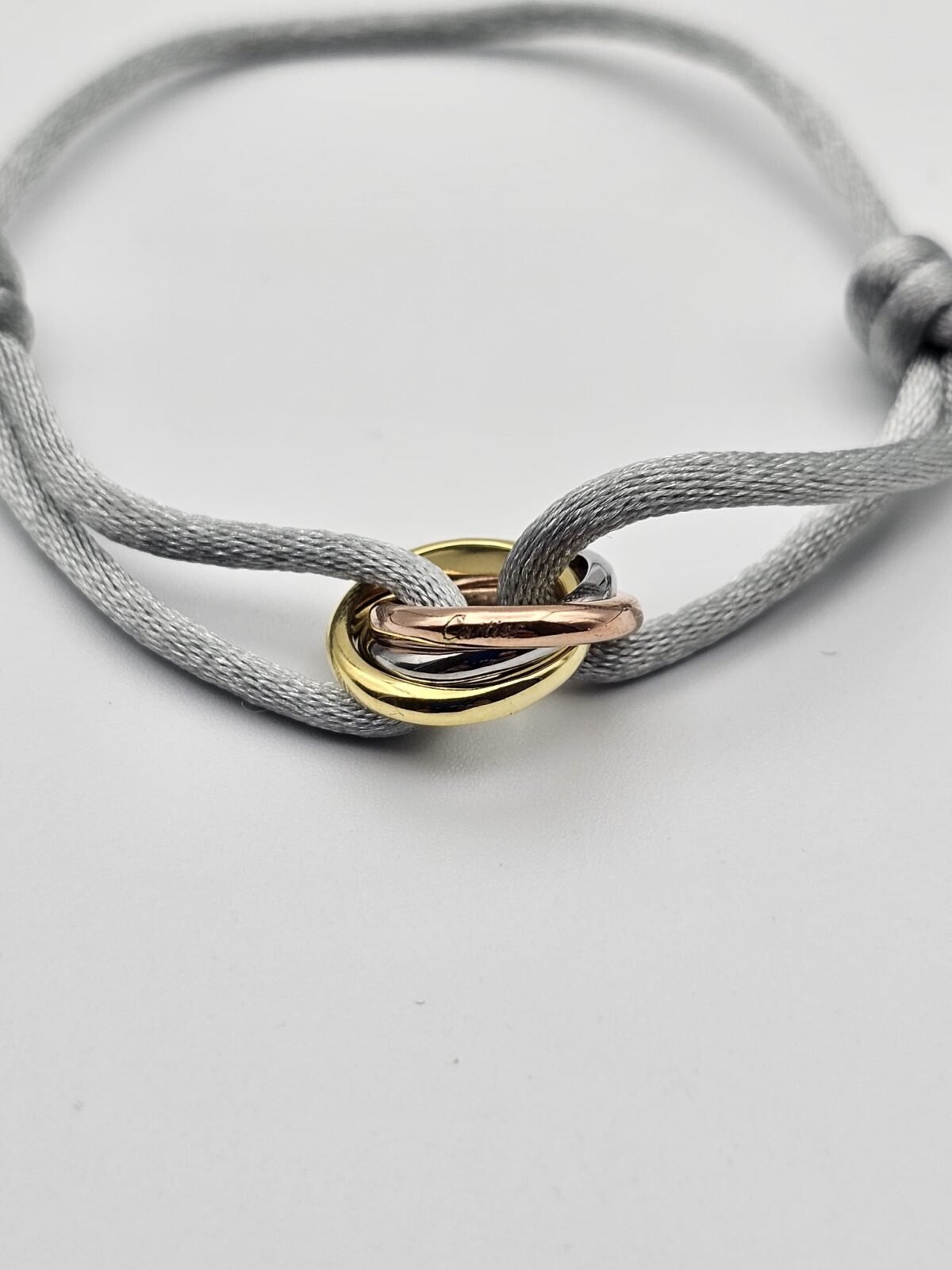 Cartier Trinity modeli altın gold gümüş rose gri bileklik