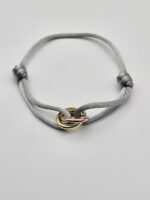 Cartier Trinity modeli altın gold gümüş rose gri bileklik