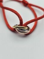 Cartier Trinity modeli altın gold gümüş rose kırmızı bileklik
