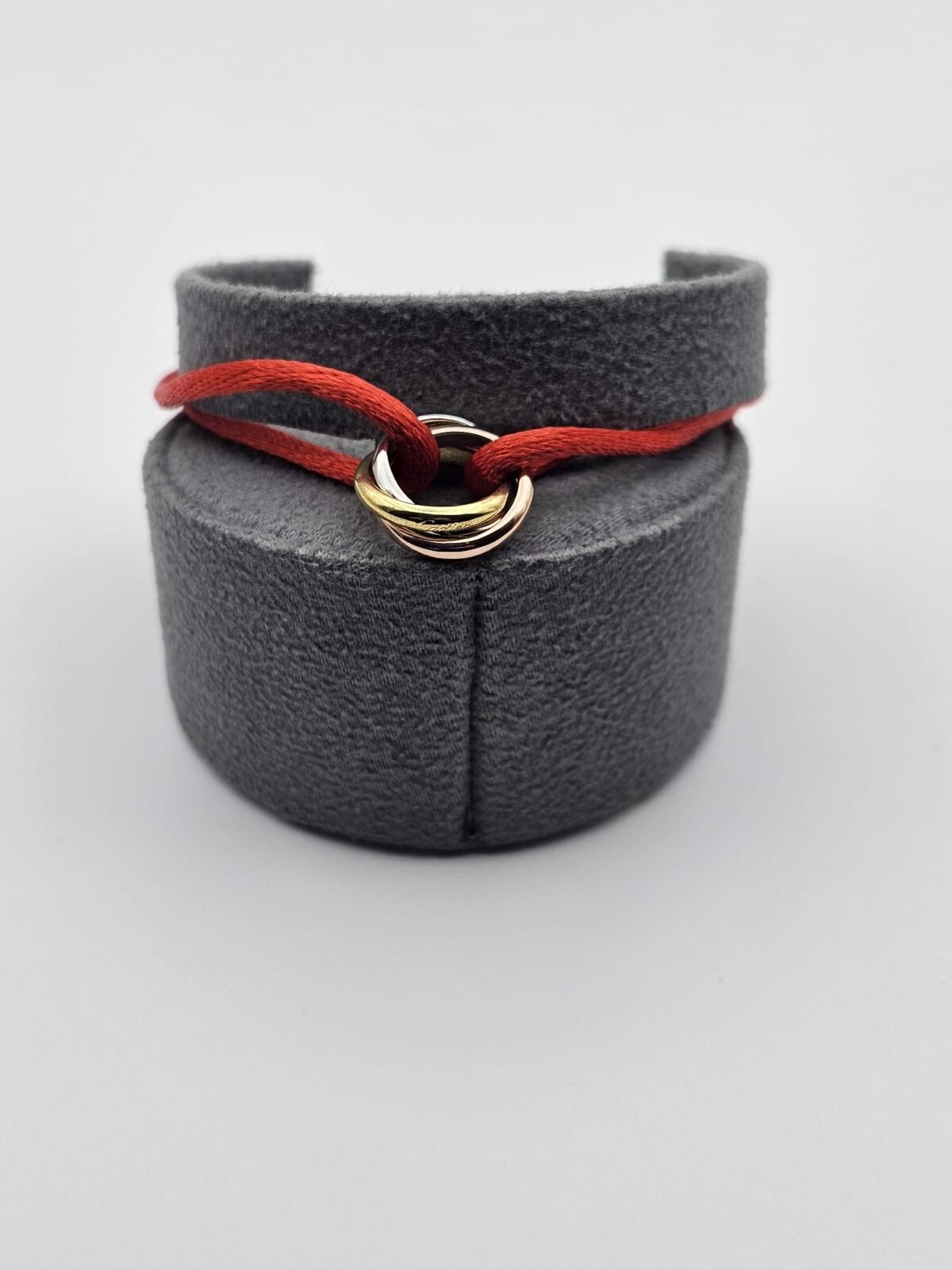 Cartier Trinity modeli altın gold gümüş rose kırmızı bileklik
