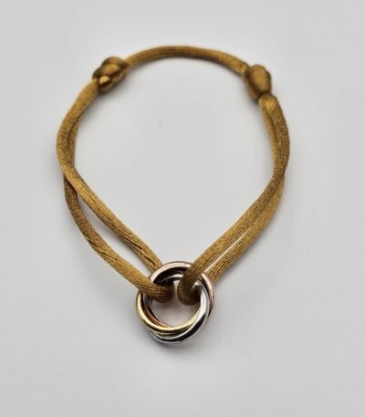 Cartier Trinity modeli altın gold gümüş rose taba bileklik