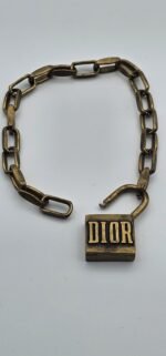 Dior modeli antik gold kilit bileklik