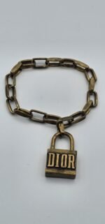 Dior modeli antik gold kilit bileklik