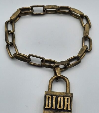 Dior modeli antik gold kilit bileklik