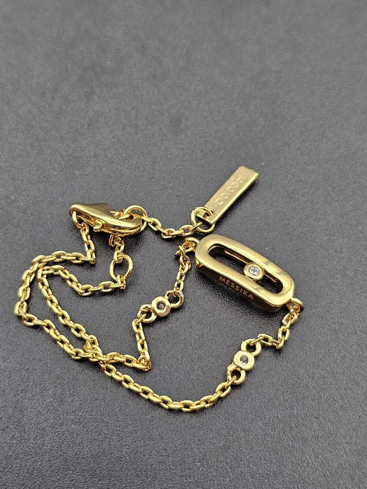 Messika modeli move uno taşsız altın gold bileklik